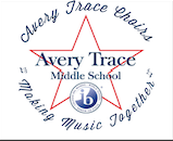 Picture of star with words Avery Trace in the middle and words outside Avery Trace Choir Making Music Together